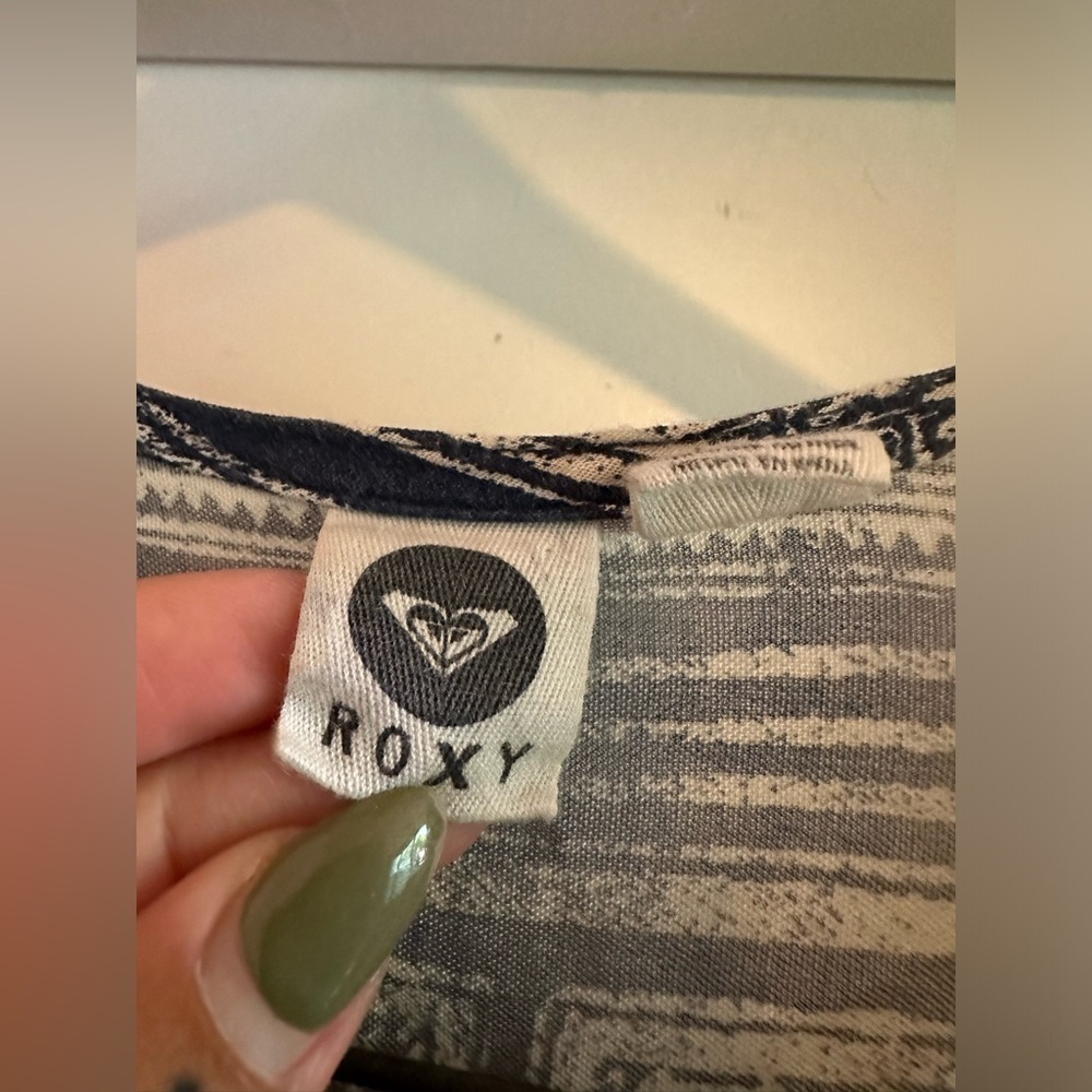 Roxy One Size Open Front Kimono Fringe Cardigan - Picture 6 of 7